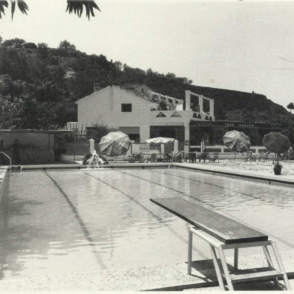 piscina en restaurante casa marcos